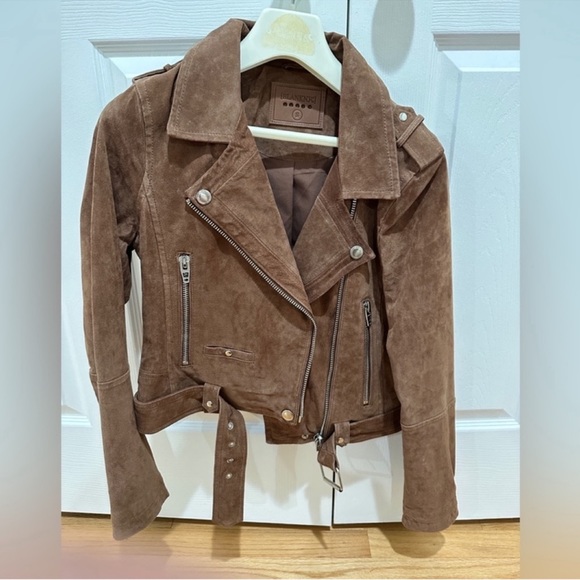 BLANKNYC Suede Moto Jacket Caramel Macchiato (NEVER WORN) - Picture 7 of 9